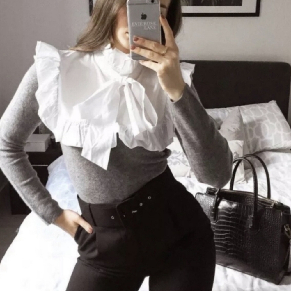 Zara Combination Knit Sweater Top Size  M - Picture 4 of 8